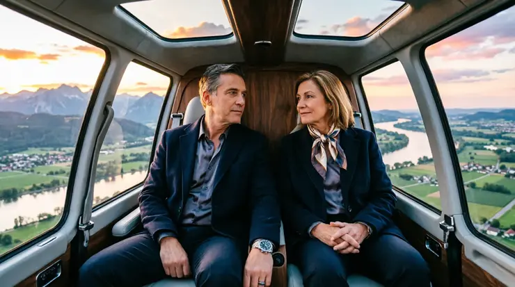 Long-range helicopter tour across Great Britain with a stopover